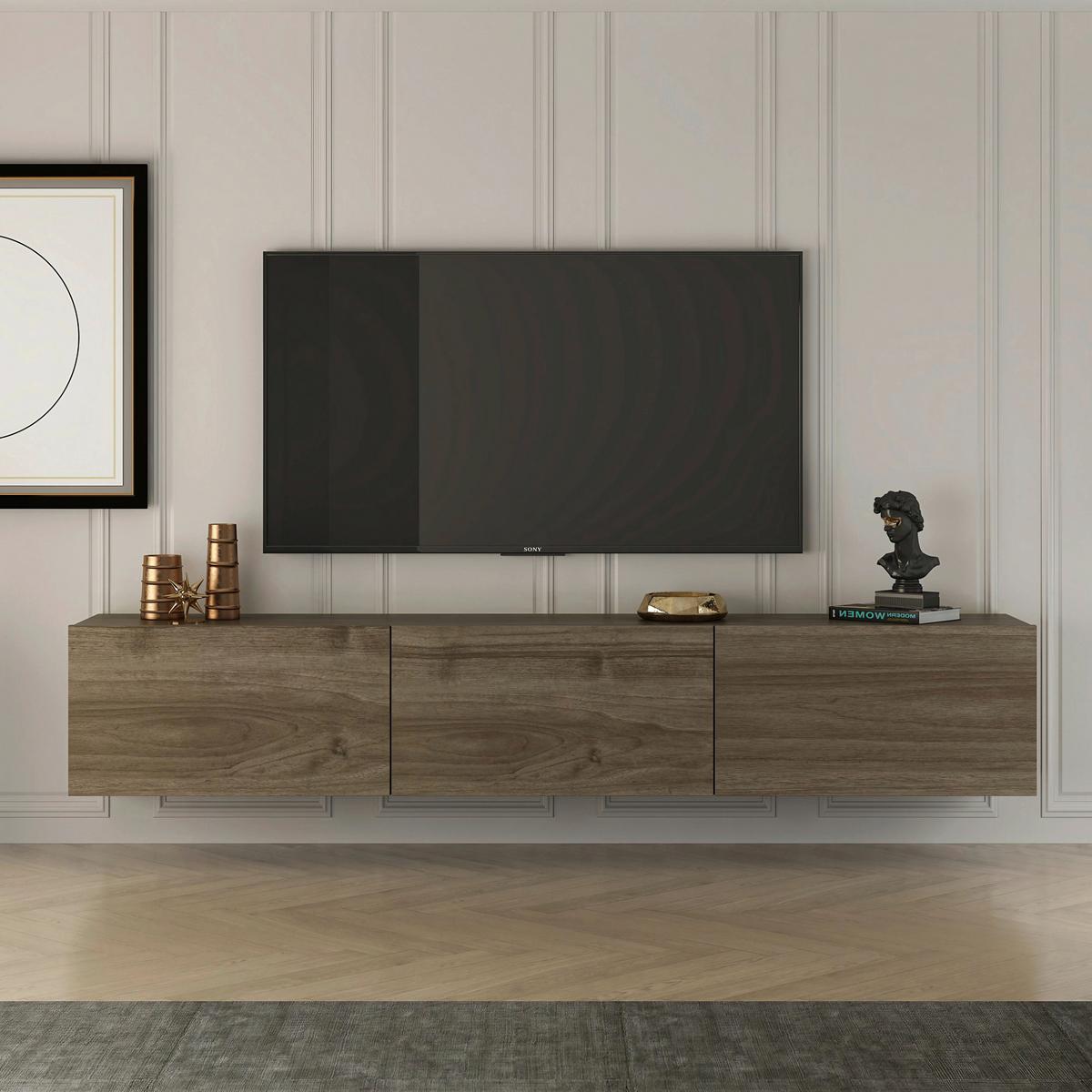 LOWBOARD West Walnussfarben B: 150cm - Walnussfarben, Design, Holzwerkstoff (150/30/32cm) - MID.YOU