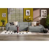 Ecksofa Hannah Hellgrau 343x170 cm - Hellgrau/Schwarz, Design, Textil (343/170cm) - MID.YOU