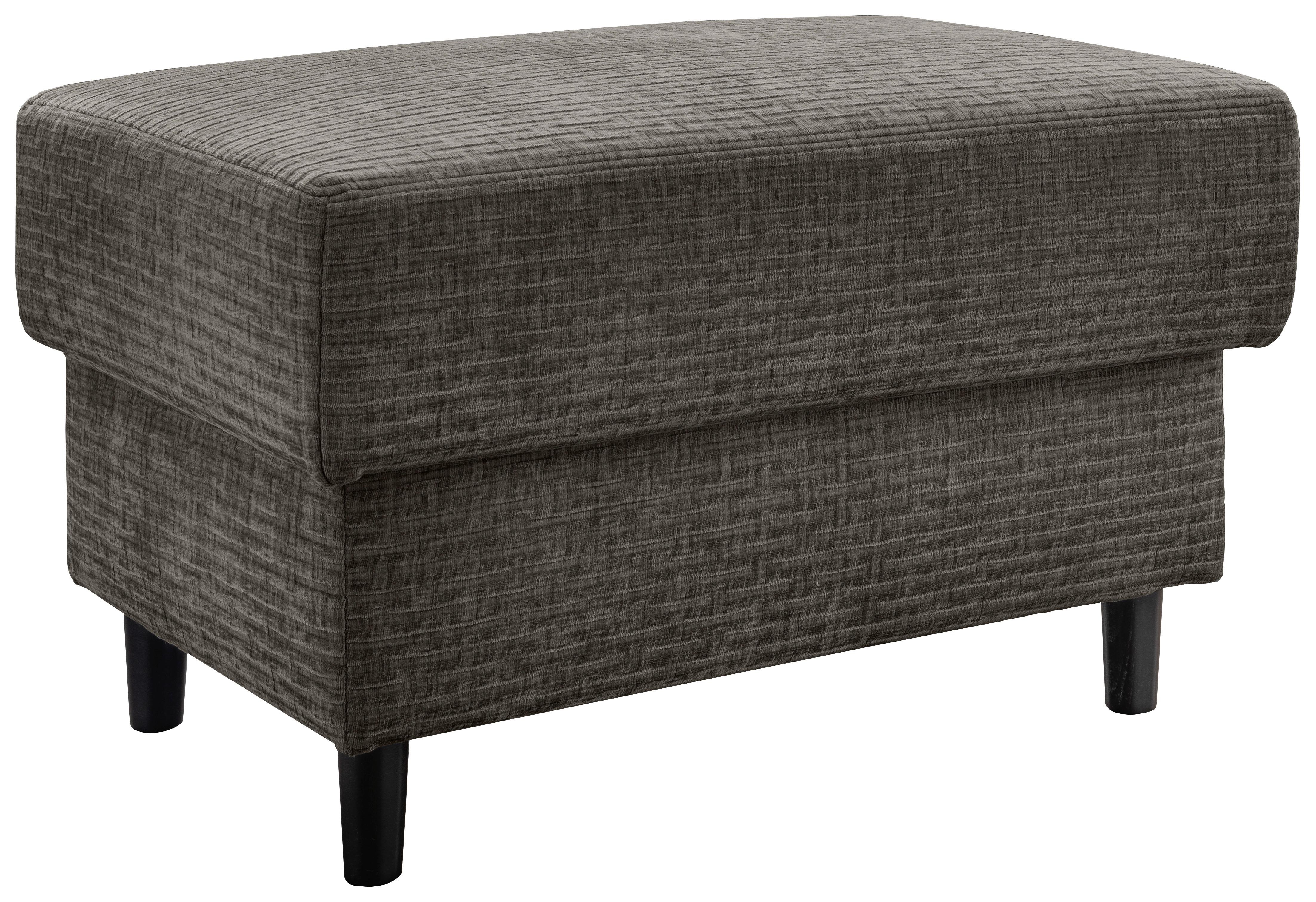 Hocker Cavoli, Graubraun B: 76 - Graubraun/Schwarz, MODERN, Textil (76/46/55cm) - Livetastic