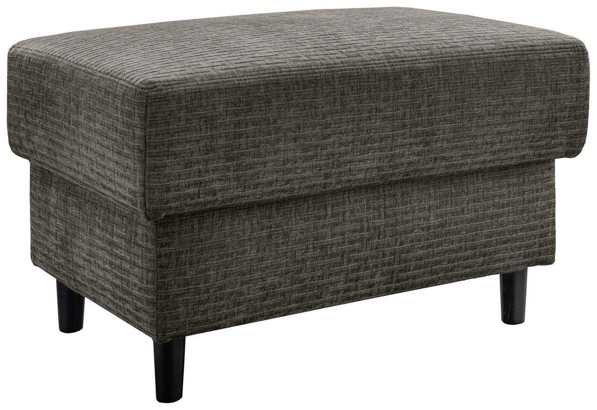 Hocker Cavoli, Graubraun B: 76 - Graubraun/Schwarz, MODERN, Textil (76/46/55cm) - Livetastic