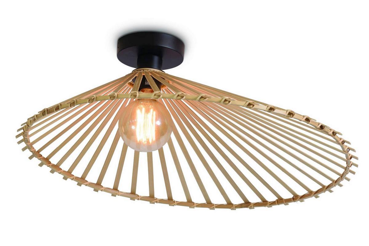 Deckenleuchte Bromo/c60/n - Naturfarben, Trend, Holz (60/17cm) - Good & Mojo