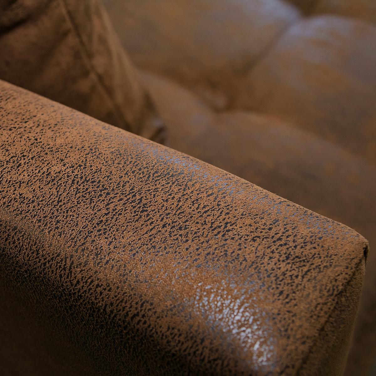 Ecksofa Pruno, Braun S: 174x247 Cm - Schwarz/Braun, Design, Textil (174/247cm) - MID.YOU