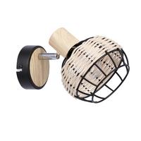 STRAHLER 91-12197 TAJGA - Schwarz, Natur, Holz/Metall (18/12/14cm)