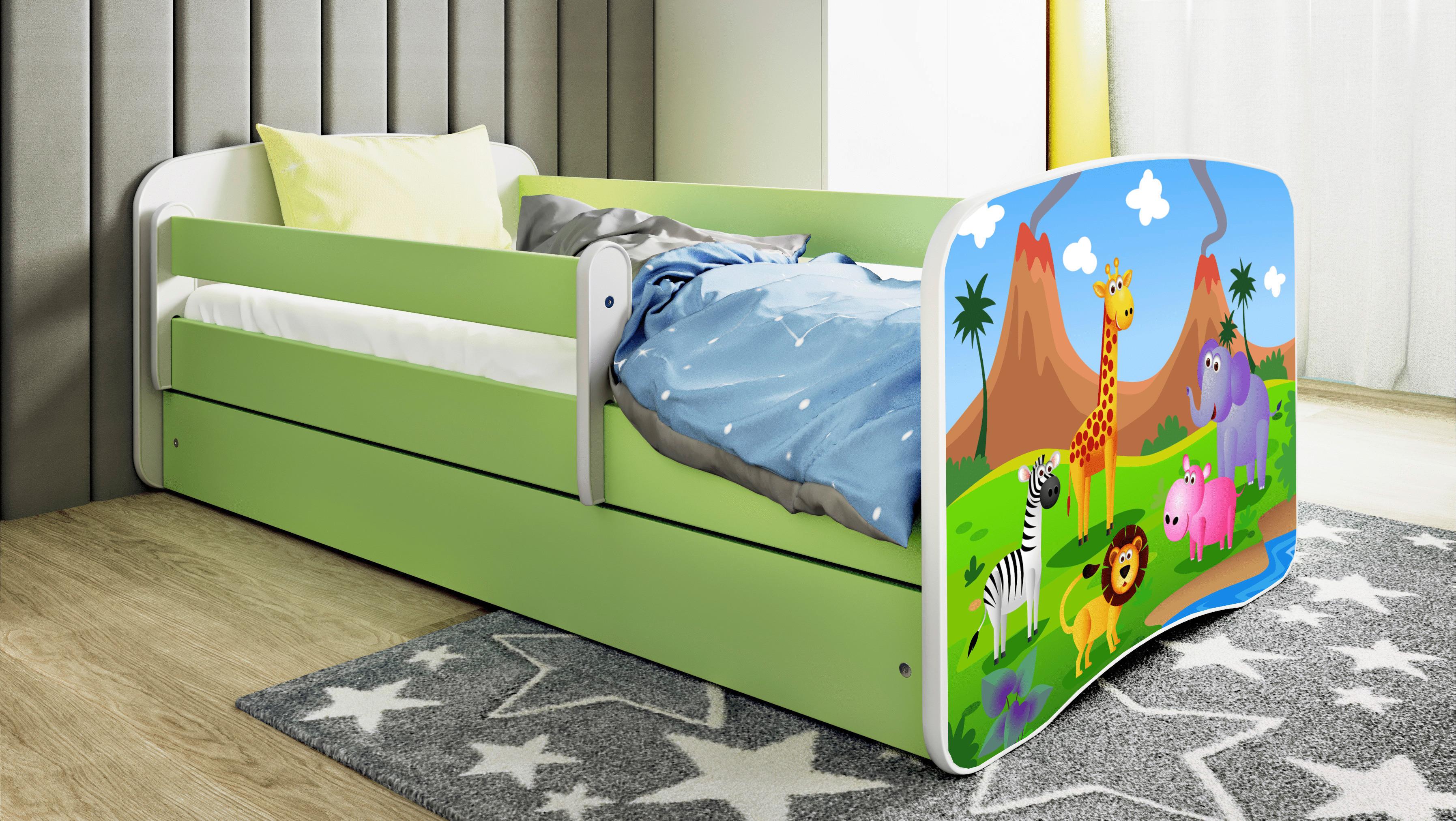Kinder-/Juniorbett Babydreams inkl. Matratze 80x160 - Birkefarben/Weiß, MODERN, Holz/Holzwerkstoff (80/160cm) - MID.YOU