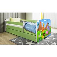 Kinder-/Juniorbett Babydreams inkl. Matratze 80x160 - Birkefarben/Weiß, MODERN, Holz/Holzwerkstoff (80/160cm) - MID.YOU