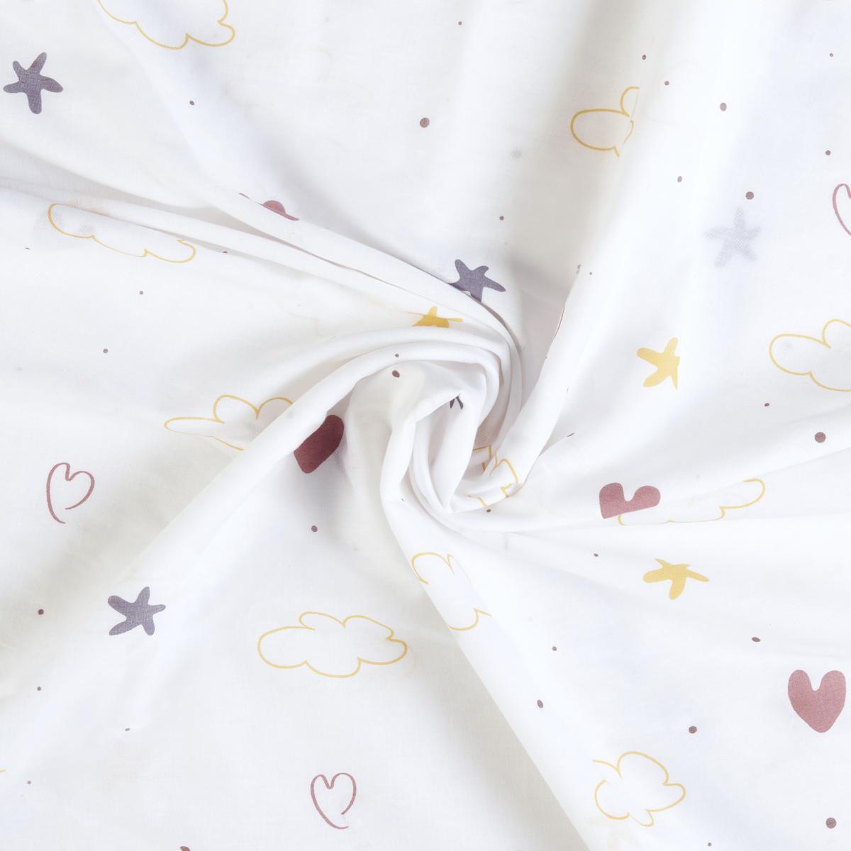 DĚTSKÉ POVLEČENÍ Sammy, 40/60+100/135cm - bílá, Moderní, textil (100/135cm) - Premium Living