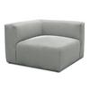 Sofaelement Hellgrau B: 108 cm - Hellgrau/Schwarz, Design, Textil (108/69/108cm) - MID.YOU