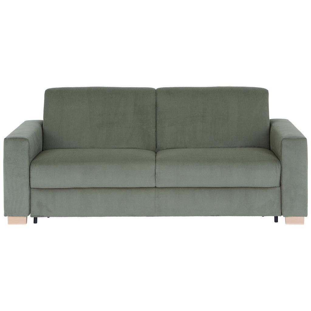 2-sitzer-sofa Lucy Mit Schlaffunktion Grün Cord