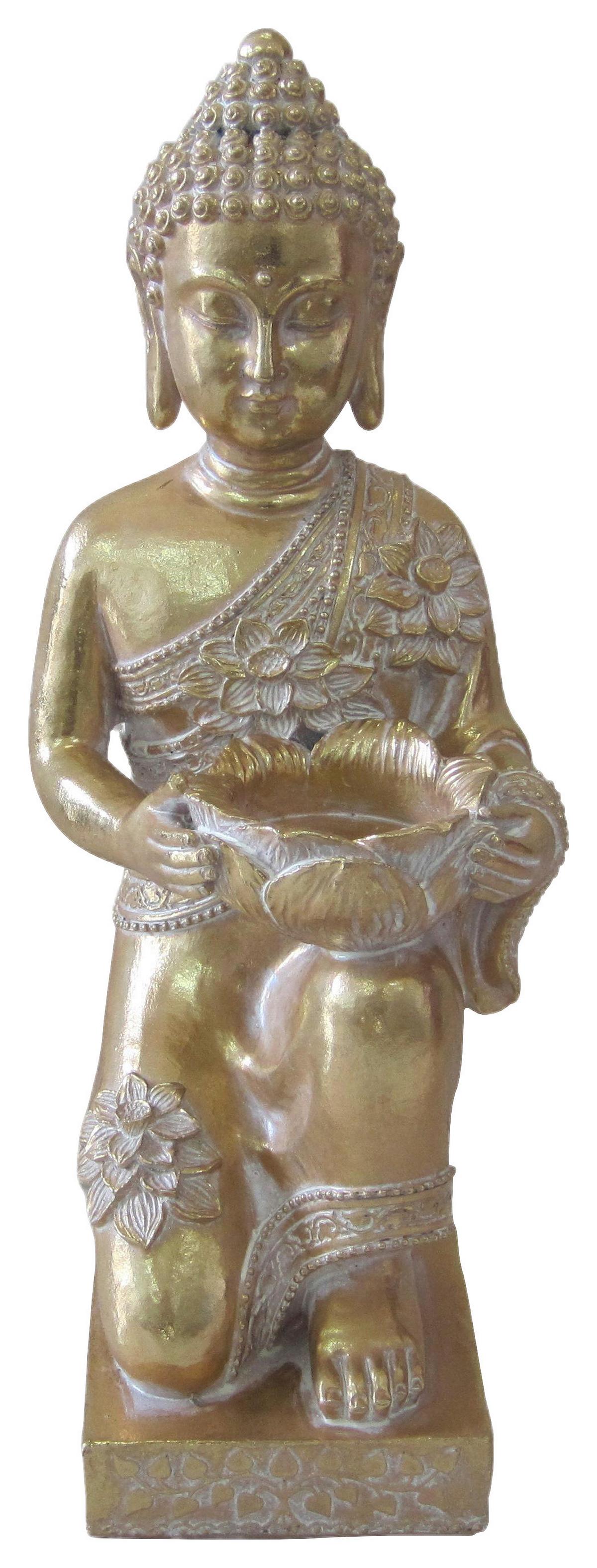 Buddha Champa - Goldfarben, KONVENTIONELL, Kunststoff (14/12/32cm) - Luca Bessoni