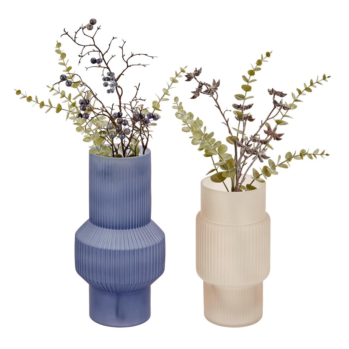Váza Carver - bézs, Basics, Üveg (14,5/27,5cm) - Luca Bessoni