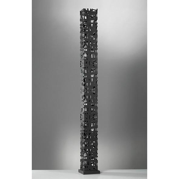 Stehleuchte 4919/ptgn - Brombeere/Schwarz, Design, Metall (22/153cm)
