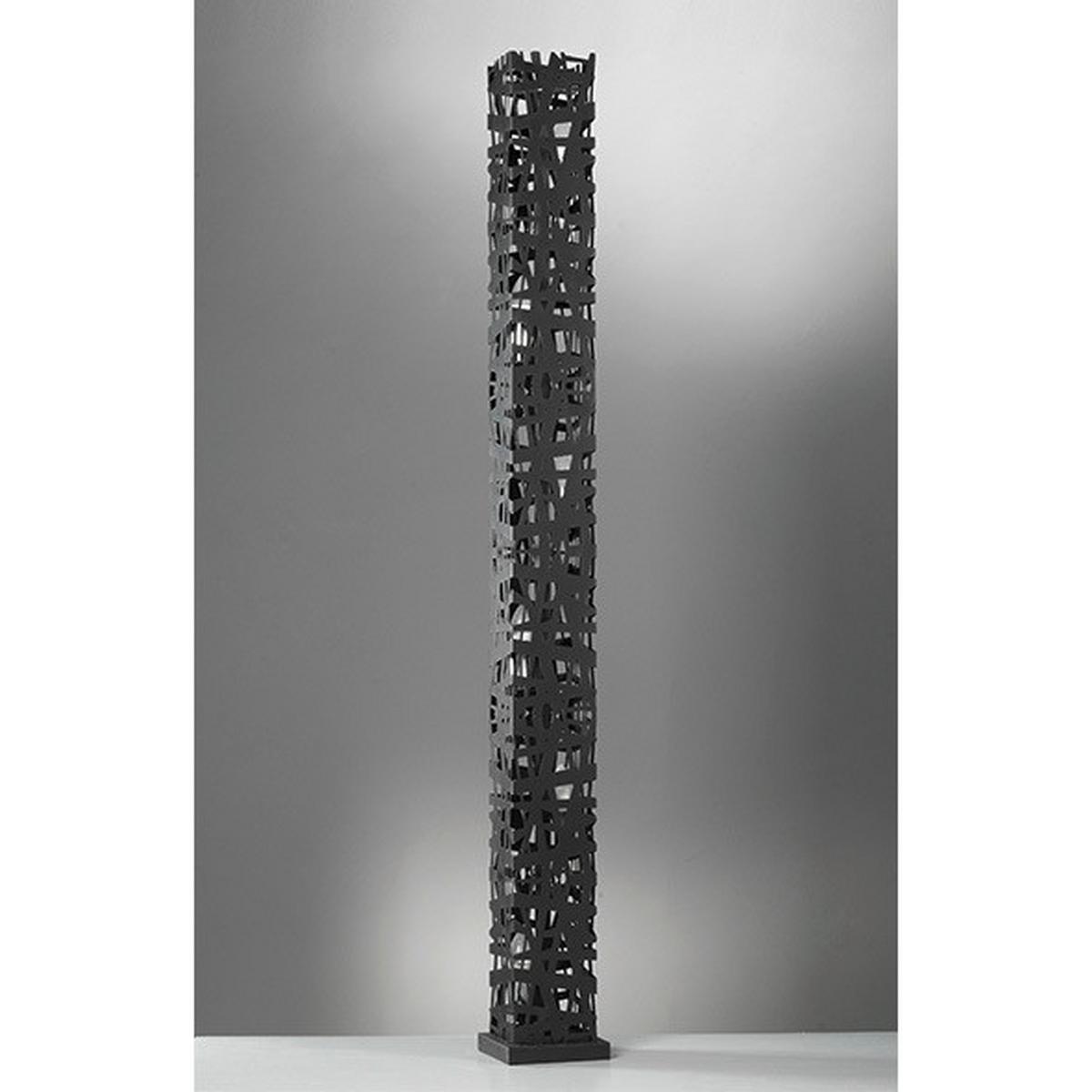 Stehleuchte 4919/ptgn - Brombeere/Schwarz, Design, Metall (22/153cm)