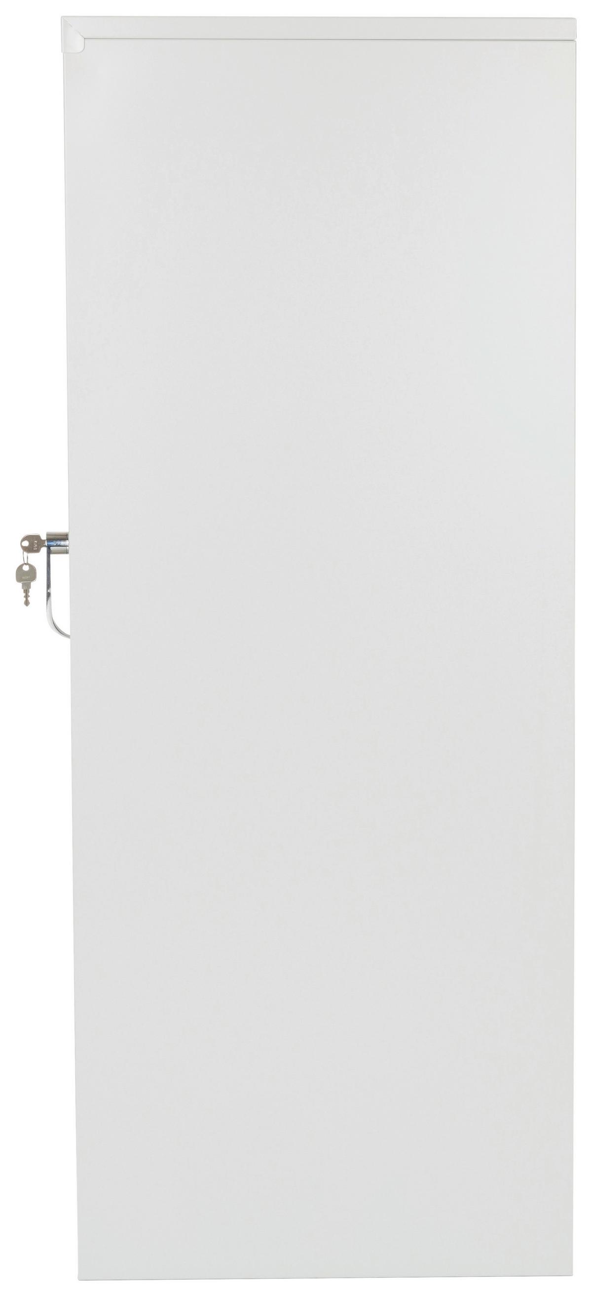 Aktenschrank Color As B: 90 Cm Hellgrau Abschließbar - Hellgrau, Basics, Metall (90/105/40cm) - MID.YOU