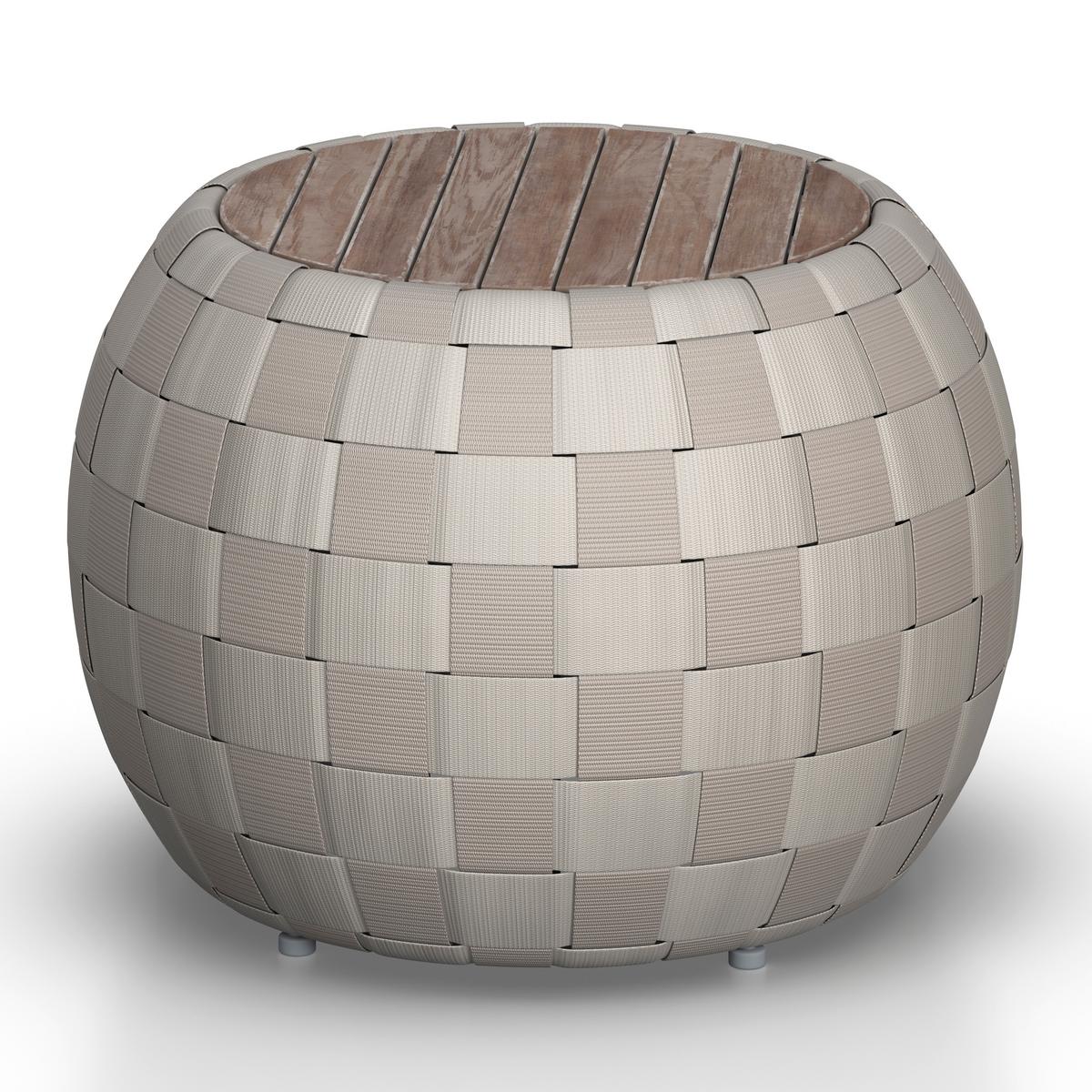 SADA NA BALKON PHILINA - krémová/barvy akácie, Moderní, dřevo/textil - Bessagi Garden