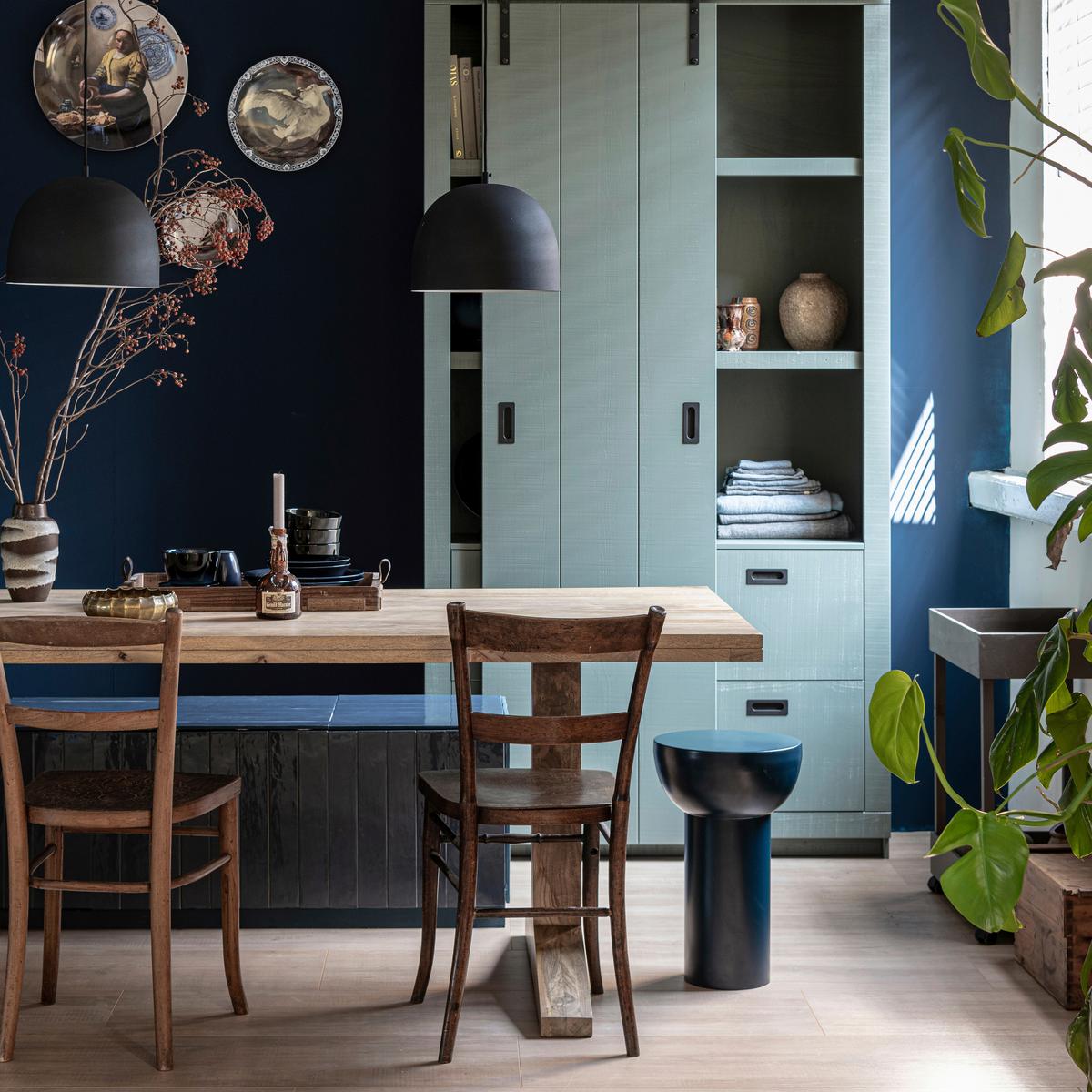 Mehrzweckschrank Slide Barn Grün B: 122 cm - Schwarz/Grün, Design, Holz (122/230/37cm) - Livetastic