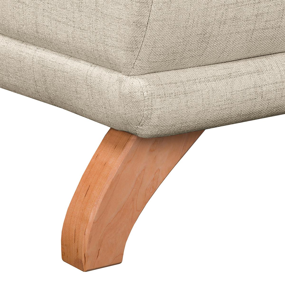 Ecksofa Bella Hellgrau S: 257x174 cm - Wengefarben/Hellgrau, Design, Textil (257/174cm) - Livetastic