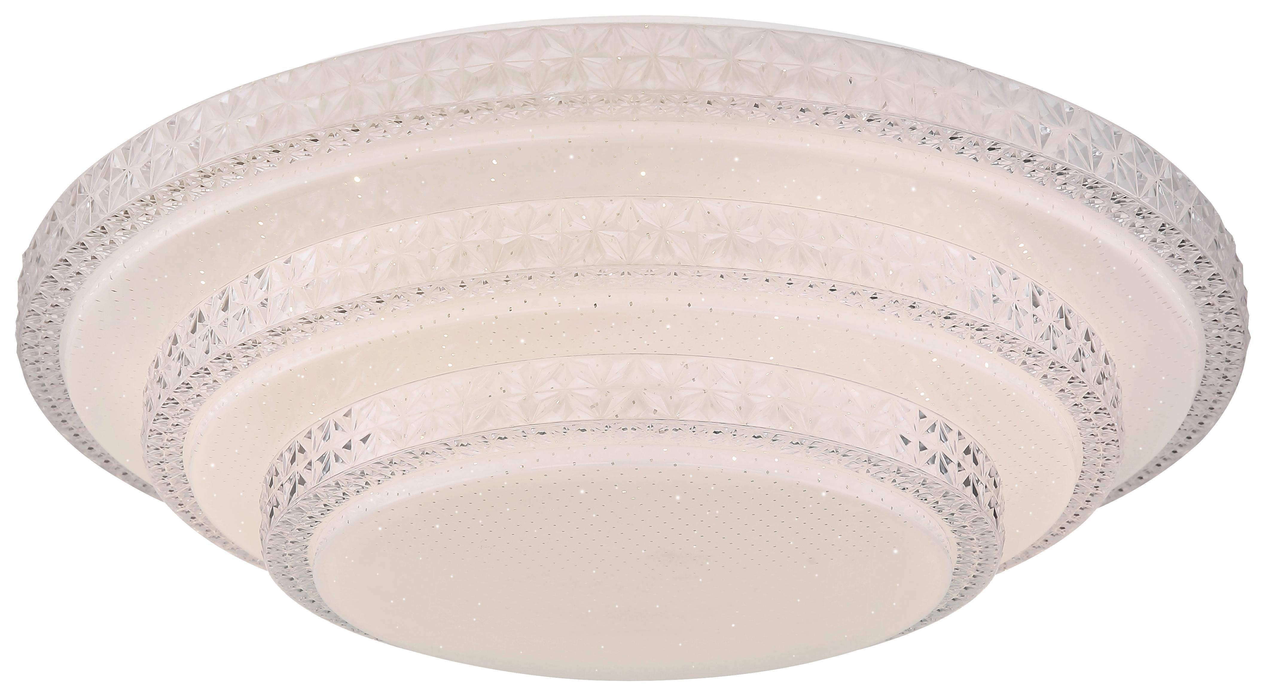 LED-Deckenleuchte Sparkle Decor - Weiß, MODERN, Kunststoff/Metall (49,5/12,7cm)