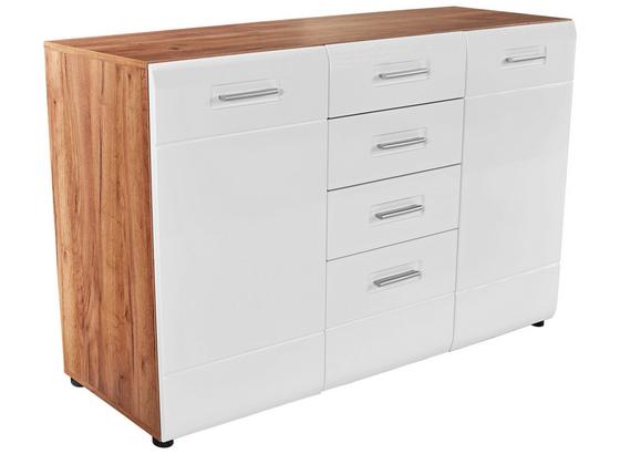 Komoda Avensis - biela/tmavohnedá, Moderný, drevo (150/82,6/43,1cm) - Luca Bessoni Komoda Avensis - biela/tmavohnedá, Moderný, drevo (150/82,6/43,1cm) - Luca Bessoni