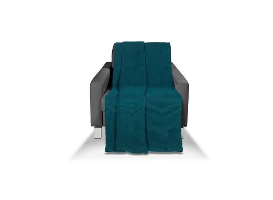 Wohndecke Theres - Petrol, MODERN, Textil (130/170cm) - Luca Bessoni Wohndecke Theres - Petrol, MODERN, Textil (130/170cm) - Luca Bessoni