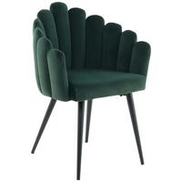 ŽIDLE S PODRUČKAMI JEANE - černá/zelená, Moderní, kov/textil (61/85/58cm) - MID.YOU