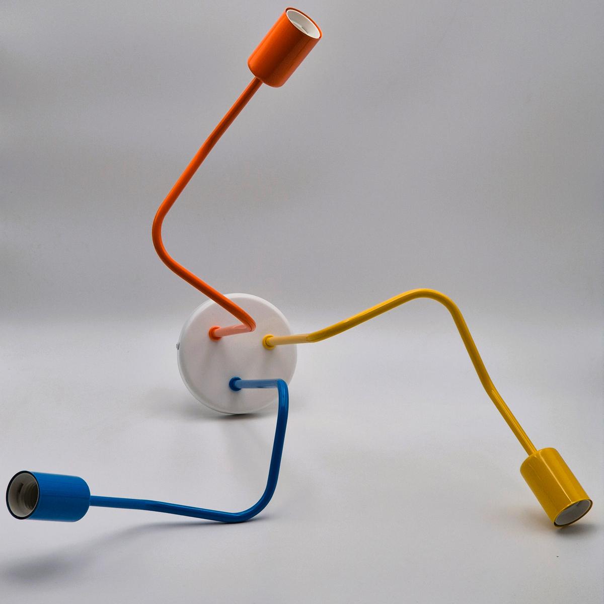 Deckenleuchte Domino Multicolor D: 40 cm - Multicolor, KONVENTIONELL, Metall (40/59cm)