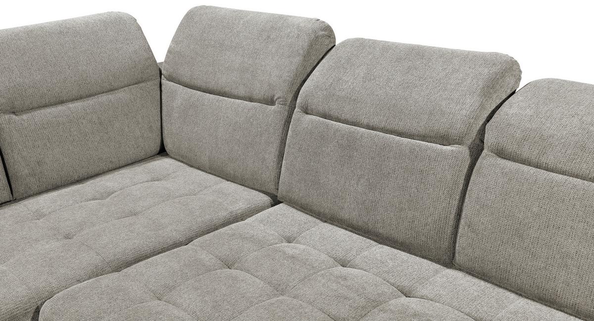 Ecksofa Rockdale Taupe S: 200x282 Cm - Taupe/Schwarz, KONVENTIONELL, Textil (200/282cm) - MID.YOU