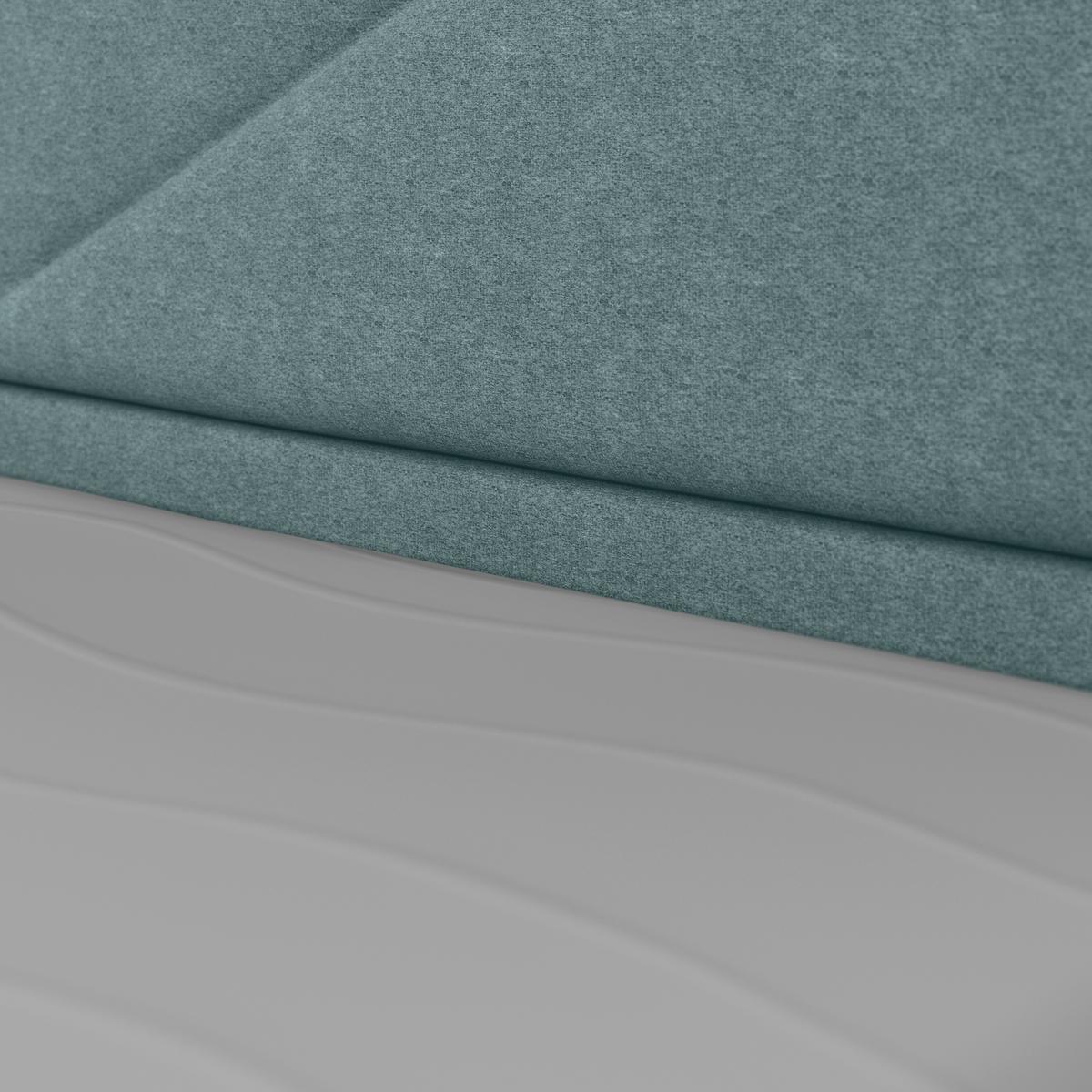 Boxspringbett mit Bettkasten Lima 180x200 cm Blau - Blau/Schwarz, MODERN, Holz/Kunststoff (180/200cm) - MID.YOU