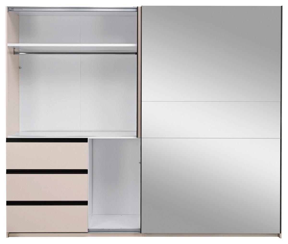 SCHIEBETÜRENSCHRANK Wilma Kaschmir B: 250cm - Kaschmir, MODERN, Holzwerkstoff (250/210/61,5cm) - P & B