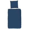 Bettwäsche Uni Blau Dunkelblau 135x200 cm - Dunkelblau, Basics, Textil (135/200cm)