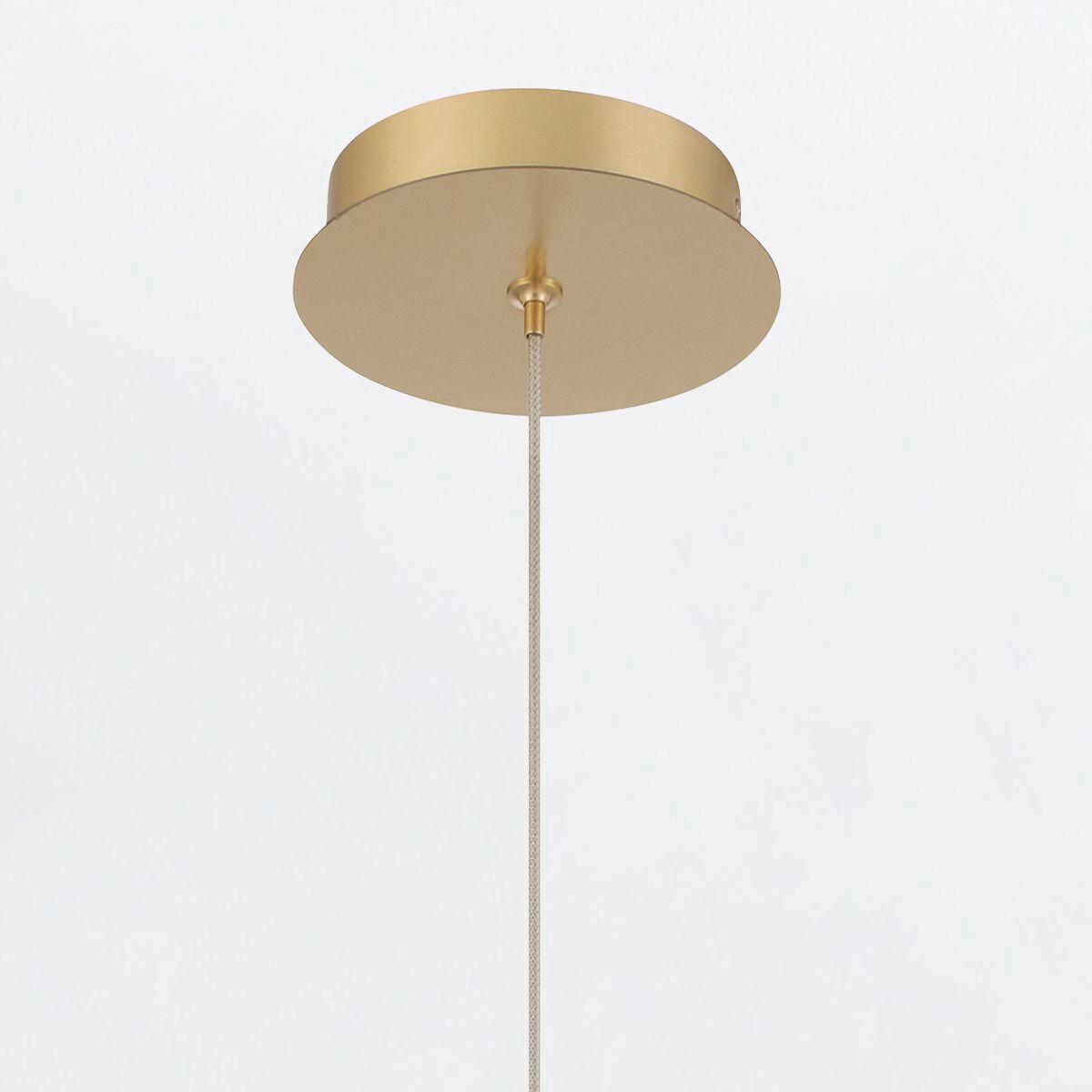 Függeszték Qn-Palmas-2mp-Bg - aranyszínű, Design, üveg/fém (15,2/40cm) - Elstead Lighting