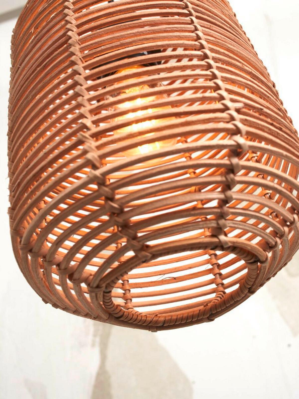Hängeleuchte Tanami/H35/N - Naturfarben, Trend, Holz (18/18/35cm) - Good & Mojo