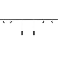 Schienensystem X7000-32 Duoline Marley-Set - Schwarz, Design, Kunststoff (218/5/3cm) - Trio Leuchten