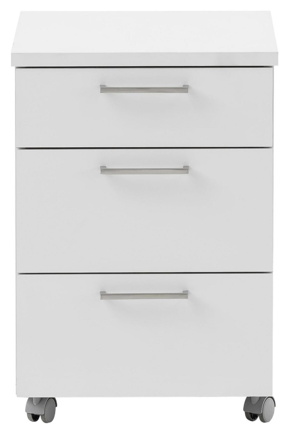 Rollcontainer Hellgrau Serie 1500 41,2x60,1x49,6 Cm - Hellgrau, KONVENTIONELL, Holzwerkstoff (41,2/60,1/49,6cm) - MID.YOU