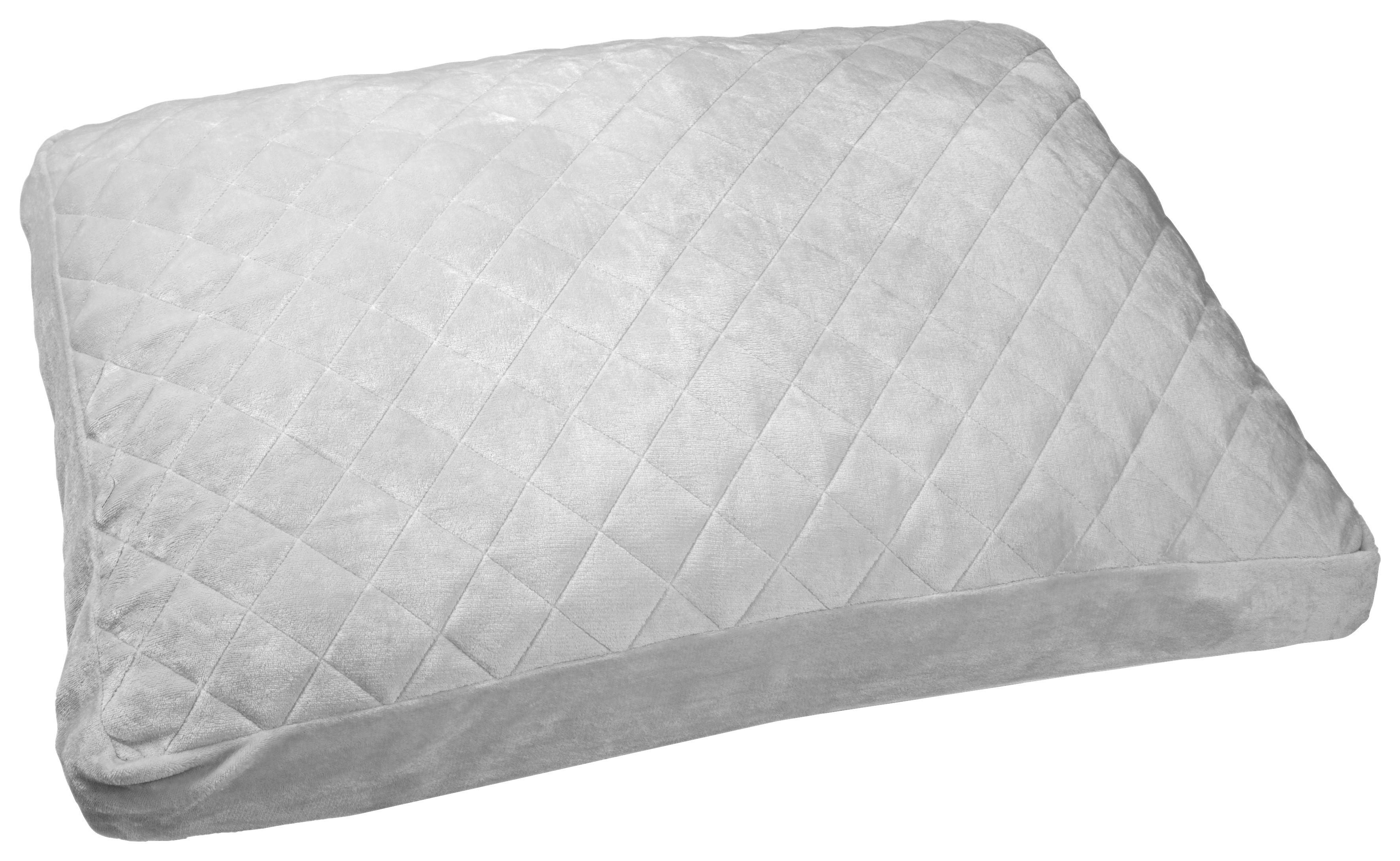 Sitzkissen Inka Silberfarben 70x100 cm - Silberfarben, MODERN, Textil (70/100cm) - Luca Bessoni