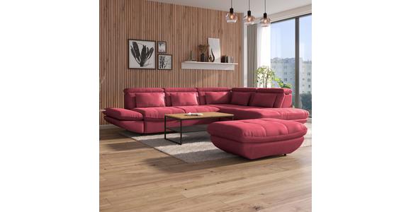 Wohnlandschaft Park - Koralle/Schwarz, MODERN, Textil (233/311cm) - Luca Bessoni