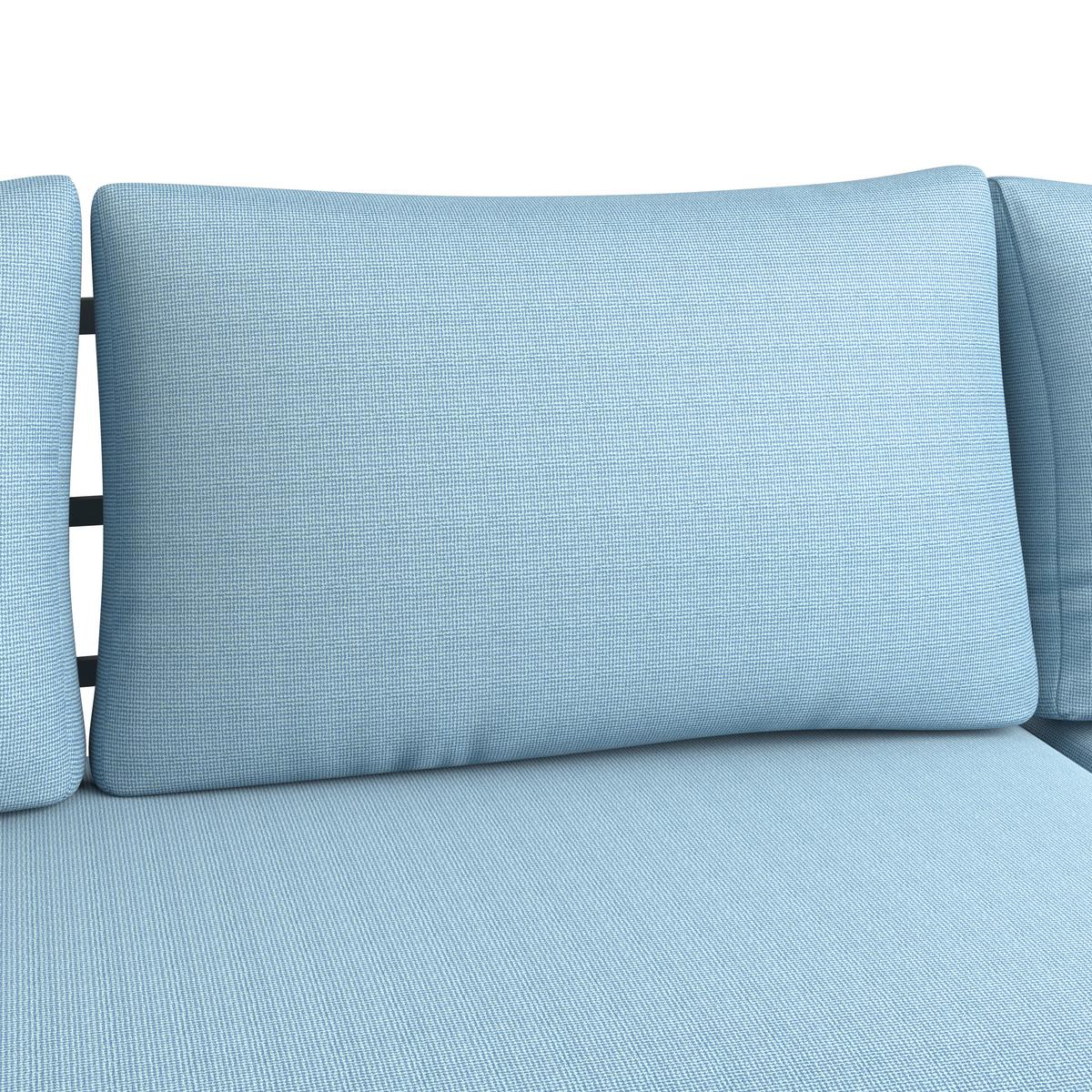 Loungegarnitur Mauri - Anthrazit/Weiß, MODERN, Holz/Textil (219/142cm) - Beldano