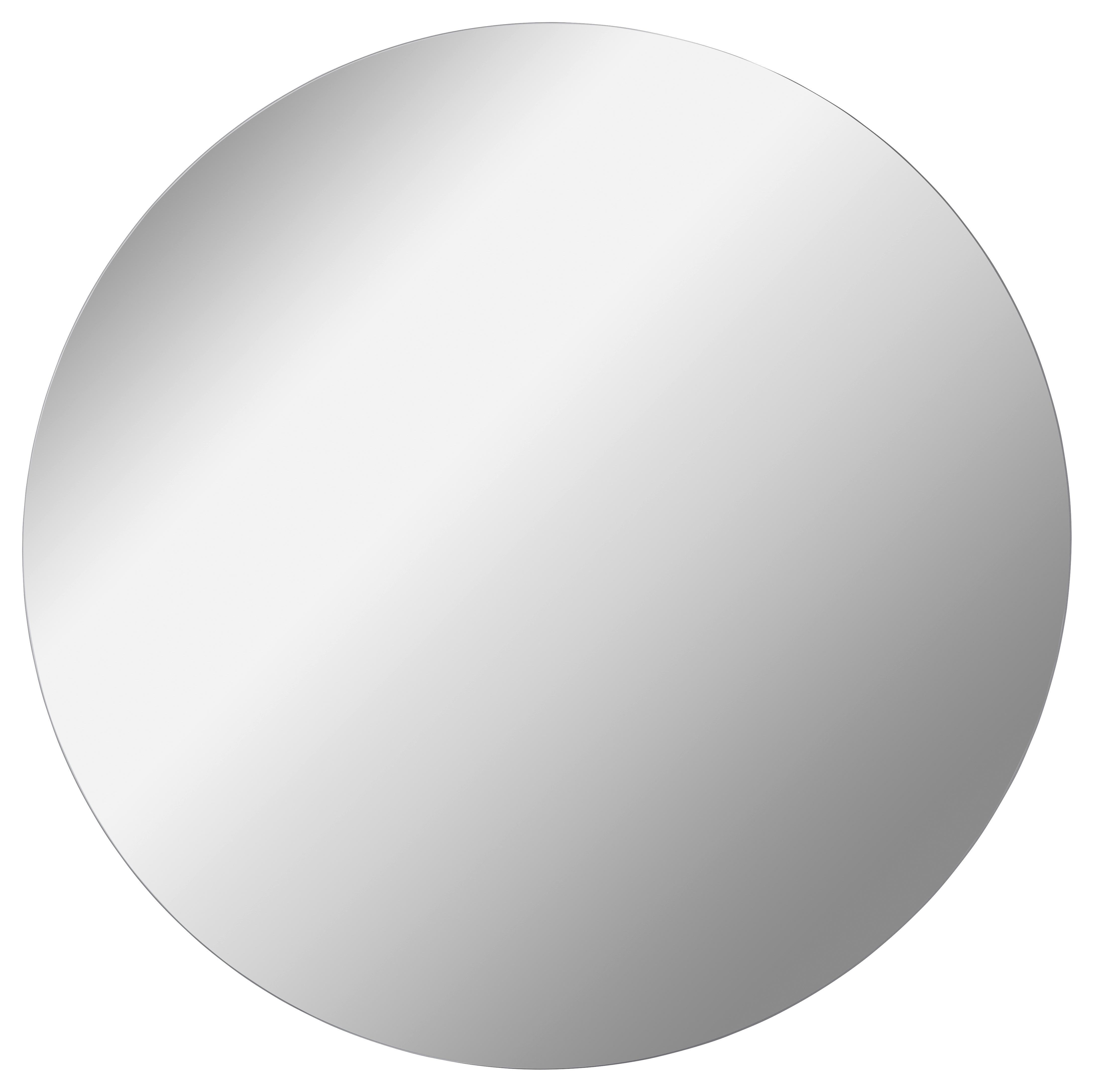 Wandspiegel Mirror Rund Dm: 80 Cm Ohne Rahmen - Basics, Glas (80/80/3cm) - MID.YOU