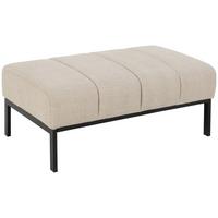 Hocker Caix 102826 - Beige/Schwarz, KONVENTIONELL, Textil (100/41/61cm) - Carryhome