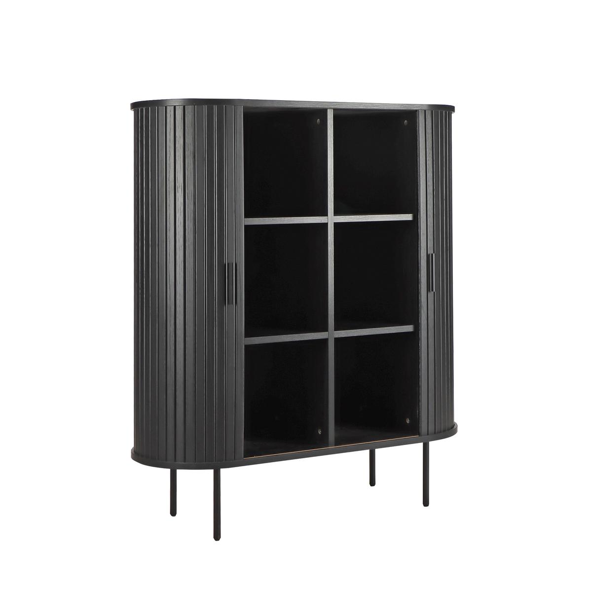 Kommode Schwarz, B: 100cm - Schwarz, Design, Holzwerkstoff (100/118/40cm) - Livetastic