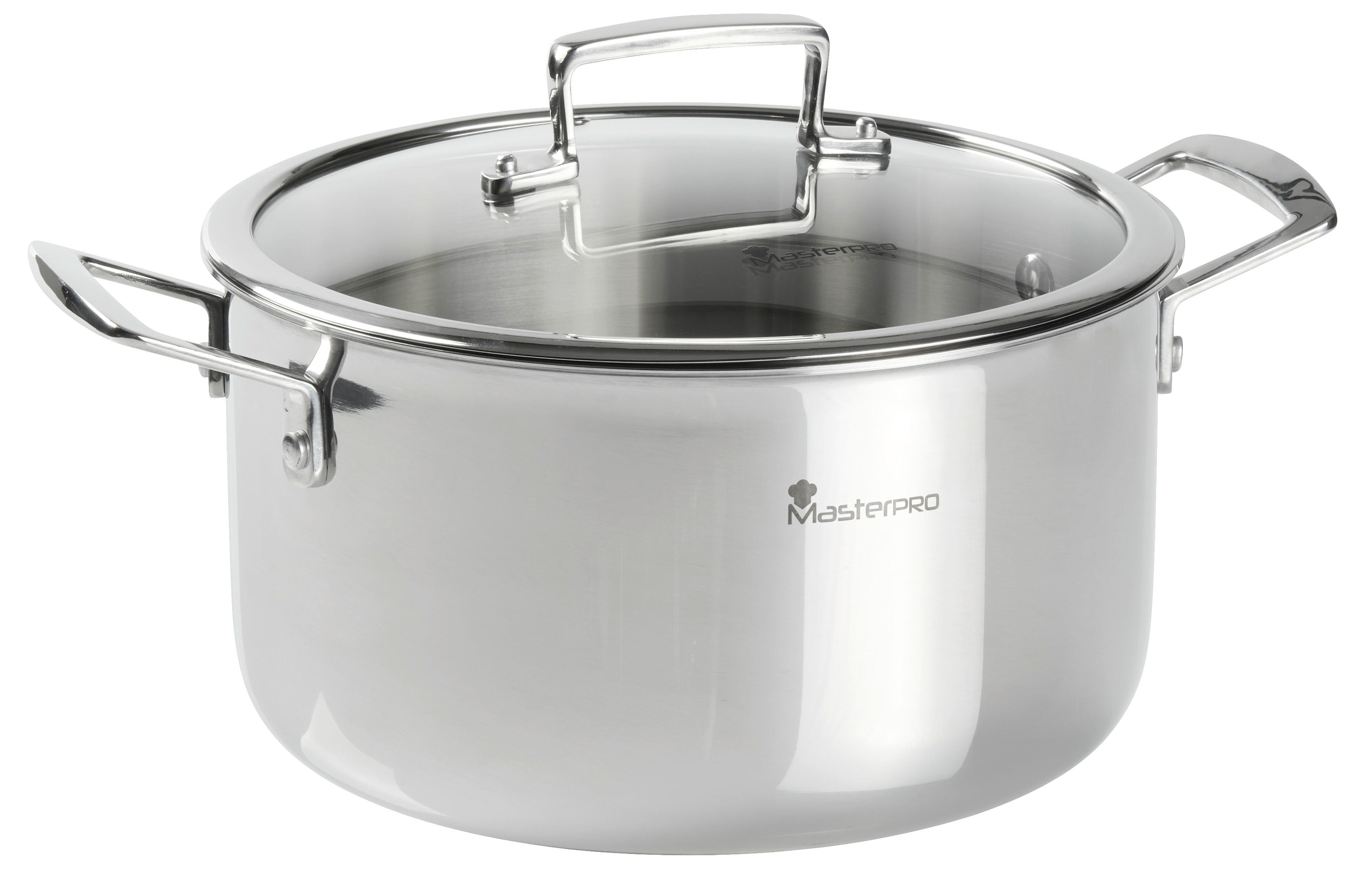 HRNEC SASCHA - 9,1L - barvy stříbra/průhledné, Konvenční, kov/sklo (28/15cm) - Mömax