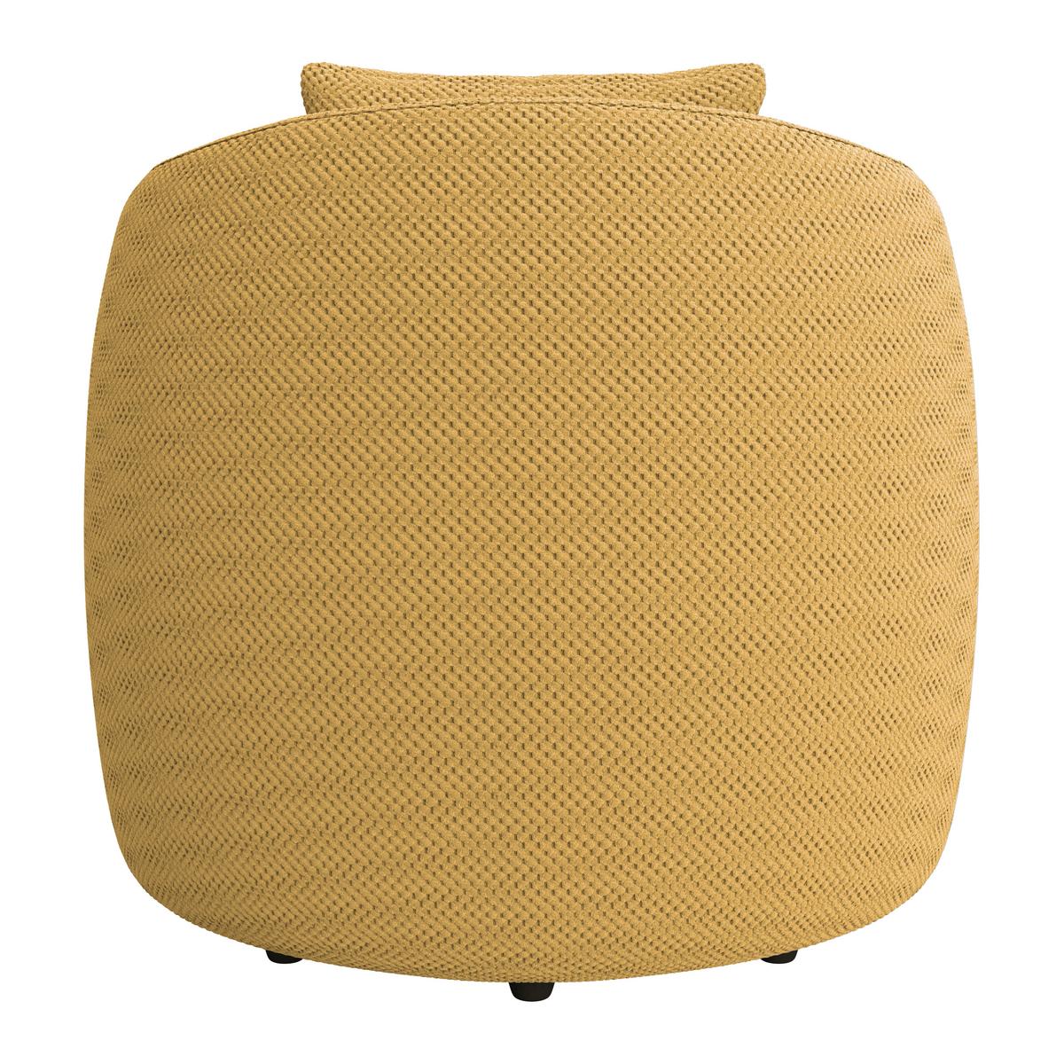 Sessel Pina - Senfgelb/Schwarz, MODERN, Textil (81/74/81cm)