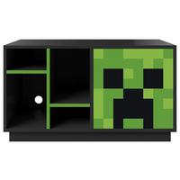 Sideboard Minecraft - Schwarz/Grün, MODERN, Glas/Holzwerkstoff (108/61/37cm) - Minecraft