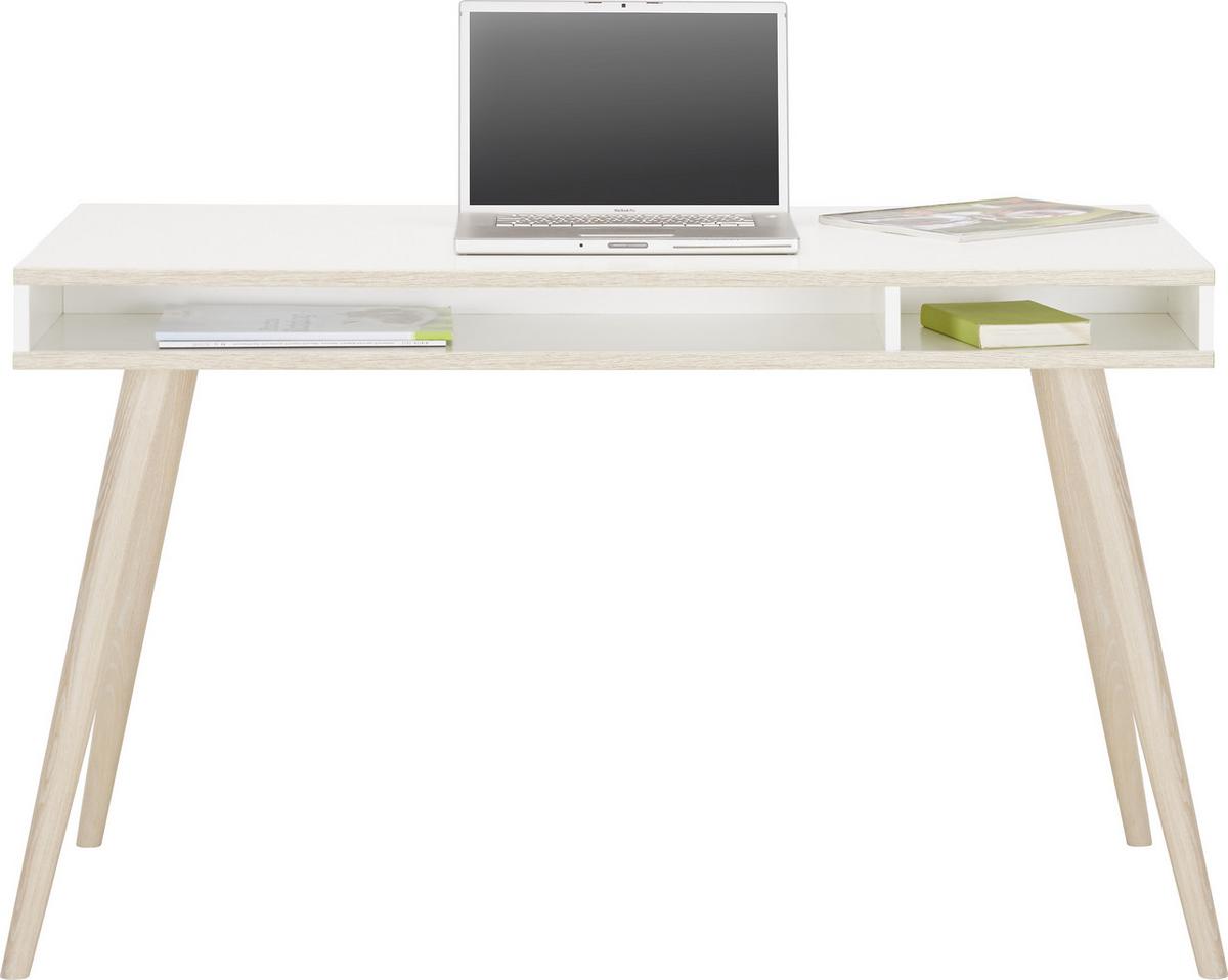 Íróasztal Billund - tölgyfa/fehér, Modern, faalapú anyag/fa (120/60/75cm) - MID.YOU