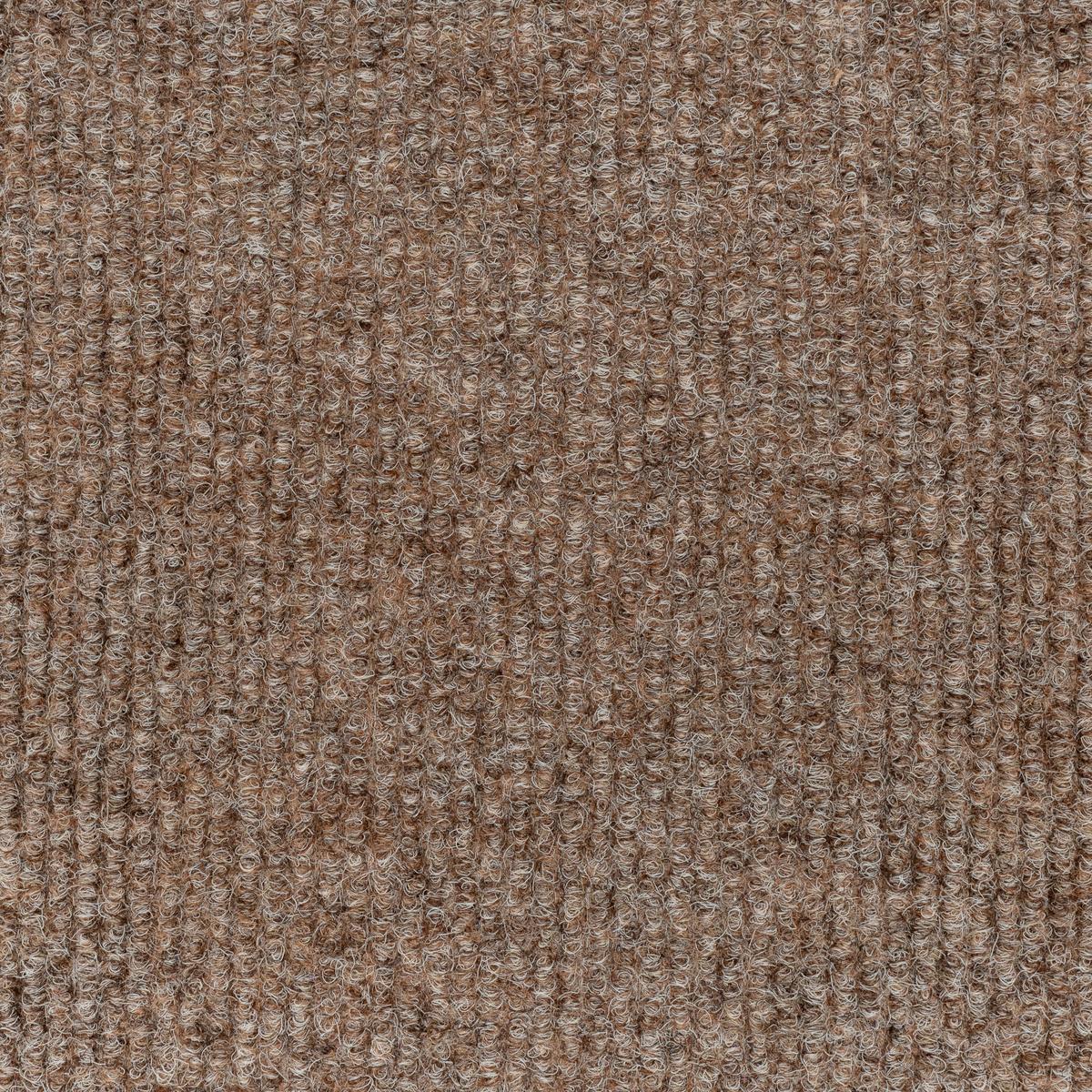 Teppichfliese Beige Solid Rib 50x50 cm Florhöhe 2,5 mm - Hellbraun, Basics, Textil (50/50cm)