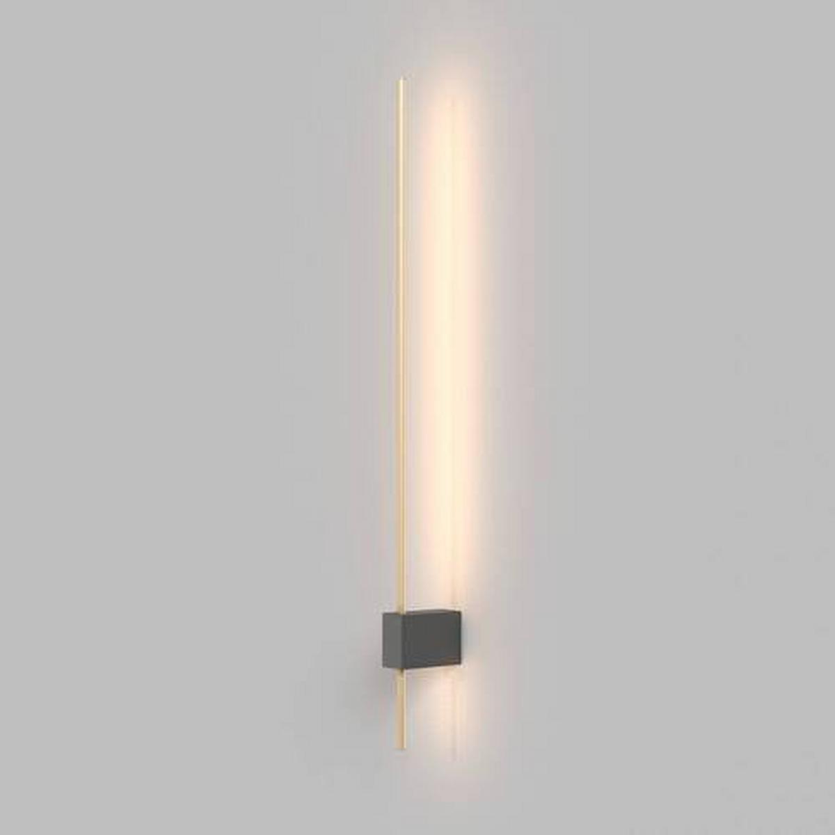 Wandleuchte Pars - Goldfarben/Schwarz, Trend, Metall (62,3/3/7cm) - MAYTONI