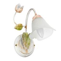 Wandleuchte 4985/Ap1 - Pink/Weiß, KONVENTIONELL, Glas/Metall (23/14/28cm)