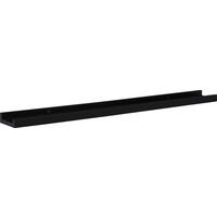 NÁSTĚNNÁ POLICE ARMERINA -SB- - černá, kompozitní dřevo (80/3,5/10cm) - Mömax