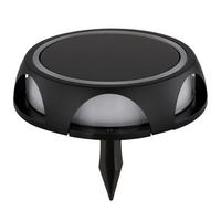 Solarleuchte 3000k, 10-60lm - Opal/Schwarz, Design, Kunststoff/Metall (14/3,6cm) - Globo