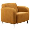 Polstersessel mit Armlehnen Marone Gelb Teddystoff - Gelb/Schwarz, MODERN, Textil (85/76/90cm) - Livetastic
