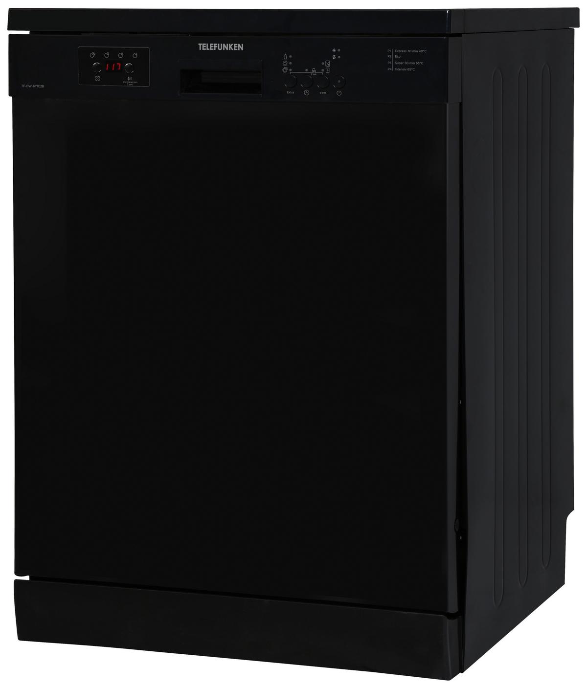 Geschirrspüler 10798294 - Tf-Dw-6y1c2b - Schwarz, Basics, Metall (60/85/60cm) - Telefunken